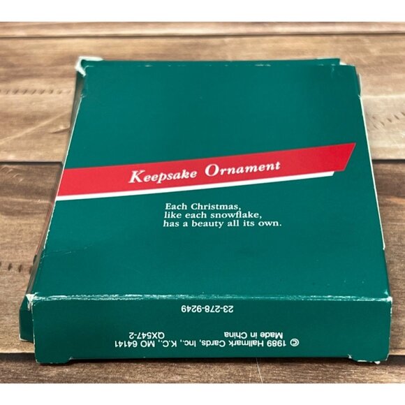 1989 HALLMARK KEEPSAKE ORNAMENT QX547-2 SPARKLING SNOWFLAKE BRASS 3D - Picture 3 of 7